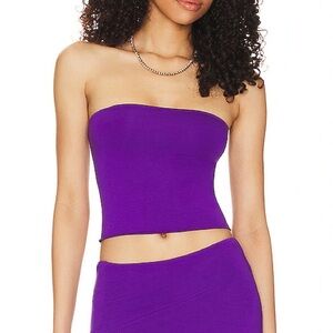 Indah Minimal Bandeau Top in Opiate